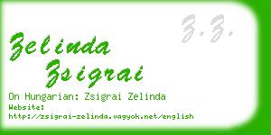 zelinda zsigrai business card